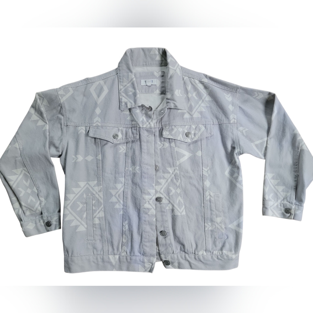 Peach Love California Gray Jean Jacket